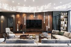 Interior of a luxury super-premium apartment in Moscow City by Studia 54