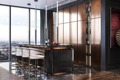 Interior of a luxury super-premium apartment in Moscow City by Studia 54