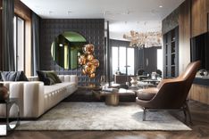Exclusive penthouse project with terrace by Studia 54