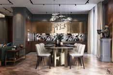 VIP apartment interior design in Moscow by Studia 54