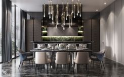 Interior design of a penthouse in Bluewaters by Studia 54
