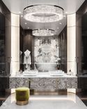 Bright master bathroom