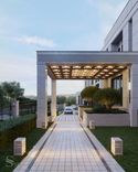 Дорогой ландшафтный дизайн для особняка в КП Березки от Studia 54