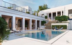 Дорогой ландшафтный дизайн для особняка в КП Березки от Studia 54