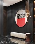 An interior in dark tones becomes a beautiful backdrop for decor items