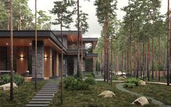 Architecture bureau Studia 54: modern style villa project
