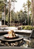 Landscaping emphasizes the rich nature of Russia