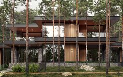 Architecture bureau Studia 54: modern style villa project