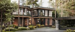 Premium design of a flat-roofed house in Moscow by Studia 54