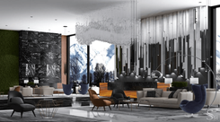 Проект интерьера отеля Marriott от премиальной студии дизайна интерьера Studia 54