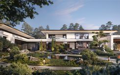 Architectural project of a luxurious mansion in Moscow