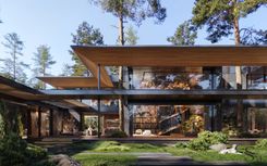 Country cottage architectural project in Moscow Region