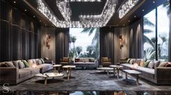 Interior design of a penthouse in Bluewaters by Studia 54