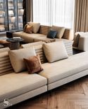 Two-sided Minotti sofa