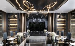 Interior design of a penthouse in Bluewaters by Studia 54
