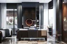Design project of elite apartment with two terraces in Moscow by Studia 54