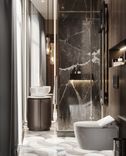 Design project of elite apartment with two terraces in Moscow by Studia 54