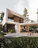 Two-storey mansion in light colors by Studia 54: elite architectural projects