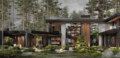 Luxury landscape design for a mansion in Moscow by Studia 54