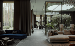 Winter garden inside the house by Studia 54 design project