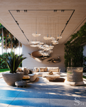 Luxury villas and cottages by Studia 54: project of the house in the Caribbean Sea