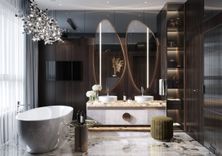 Interior design of business class apartment with terrace by Studia 54