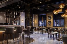 Exquisite interior design by Studia 54 for a hotel restaurant in St. Petersburg