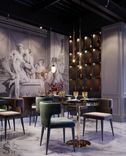 Exquisite restaurant decoration is a mural