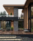 The effect of 'floating' steps is achieved through contour lighting