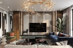 Интерьер класса люкс в роскошной квартире в Москве от Studia 54