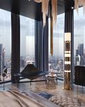 Modern expensive interior design in view apartments by Studia 54