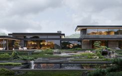  Architectural project of a country house with landscape design