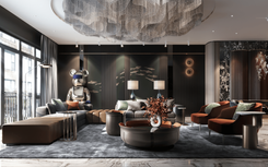 Interior of a duplex apartment in Beijing