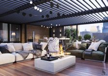 Interior design of business class apartment with terrace by Studia 54